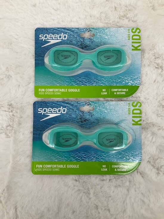 Speedo Other - Speedo 2pk Swim Goggles Kids age 3-6 - Anti Fog No Leak UV Protection NEW Teal